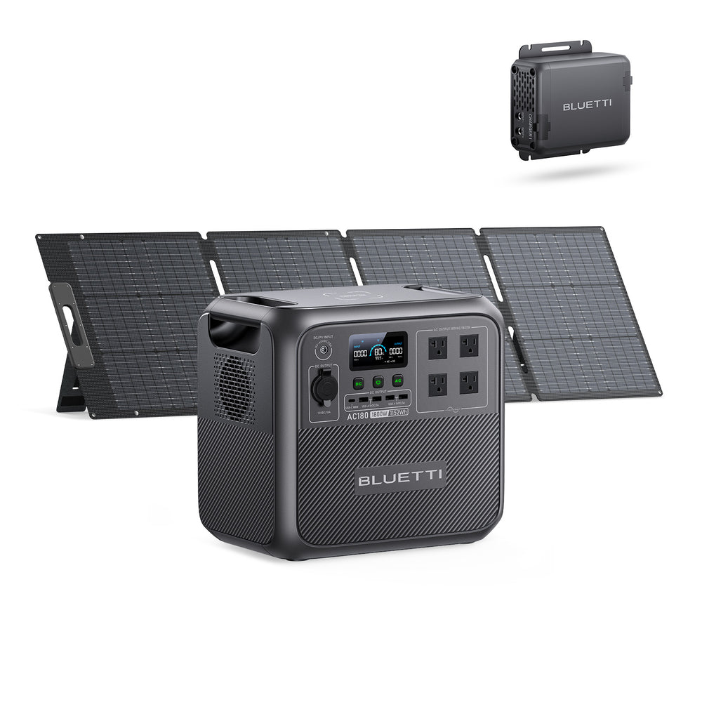 BLUETTI AC180 Solar Portable Power Station-AA