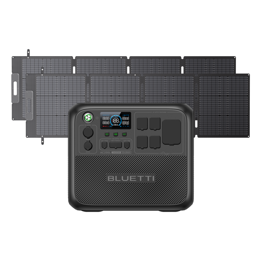 BLUETTI AC200L Solar Generator | 2,400W 2,048Wh