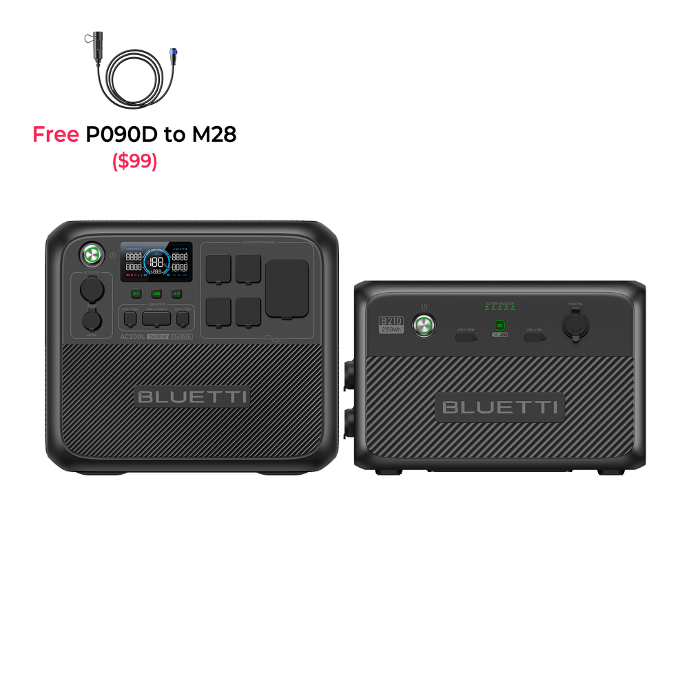 BLUETTI AC200L Solar Generator | 2,400W 2,048Wh