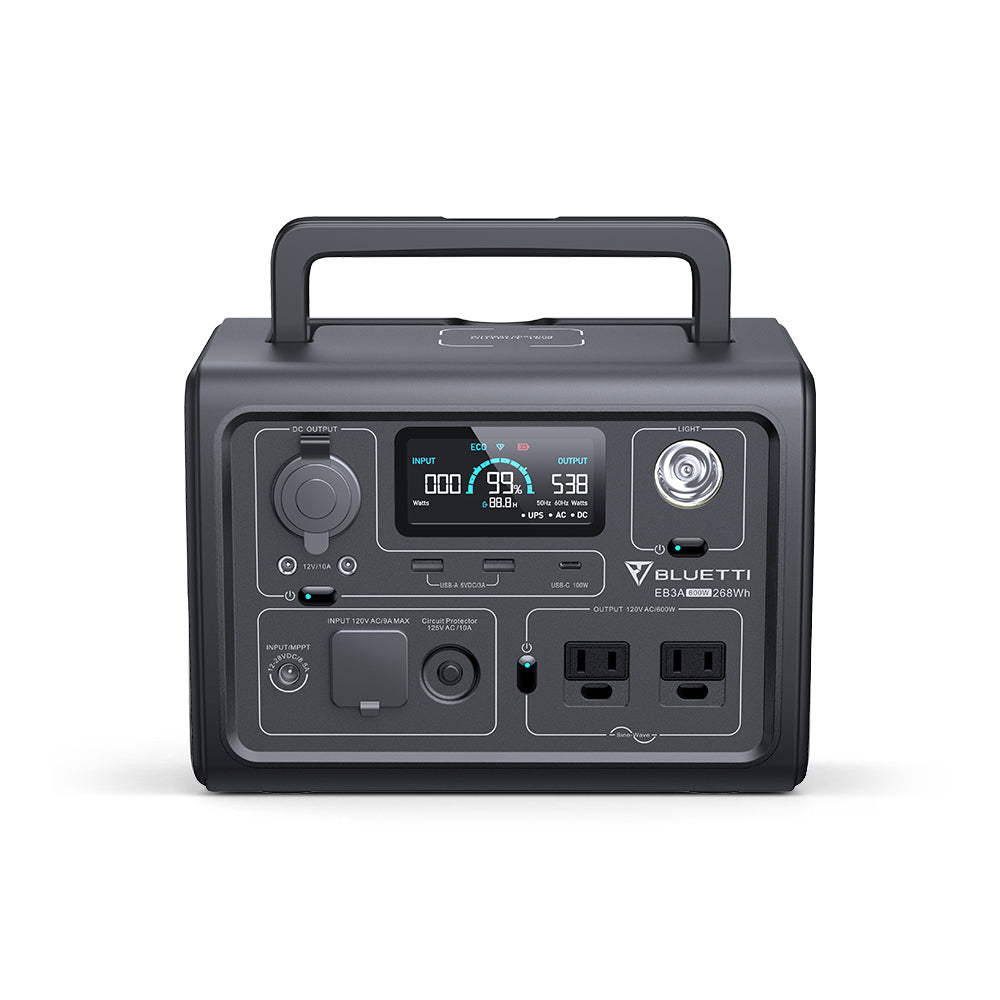 EB3A+SP100L Solar Generator | 600W,268Wh
