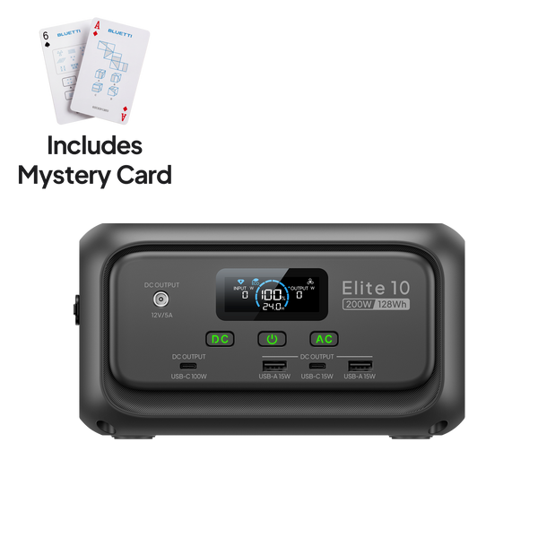BLUETTI Elite 10 Mini Power Station | 40000mAh Power Bank with AC