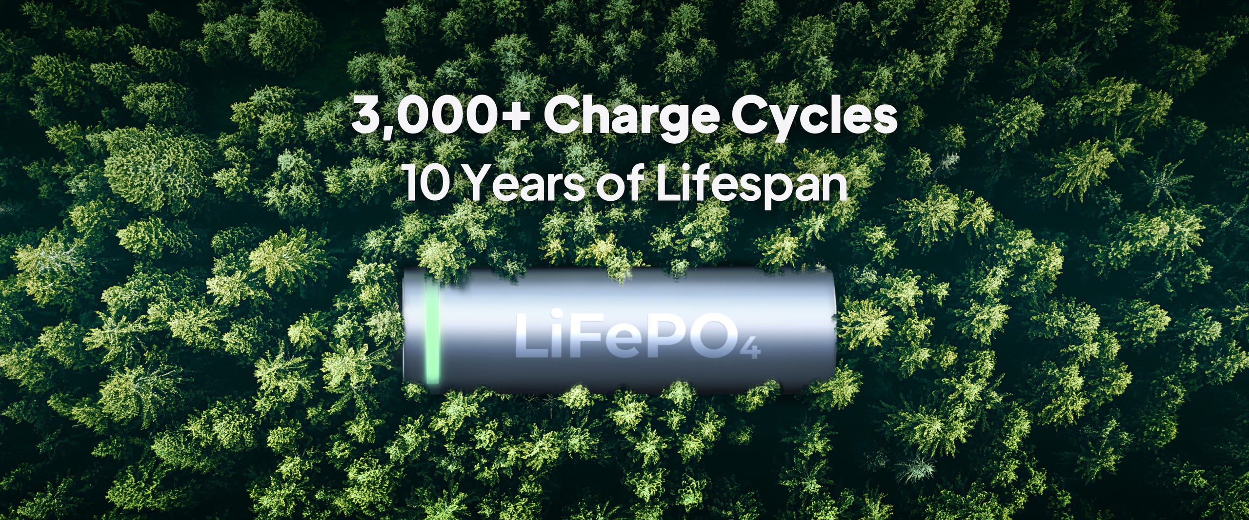 3000+ charge cycles 10 years of lifespan