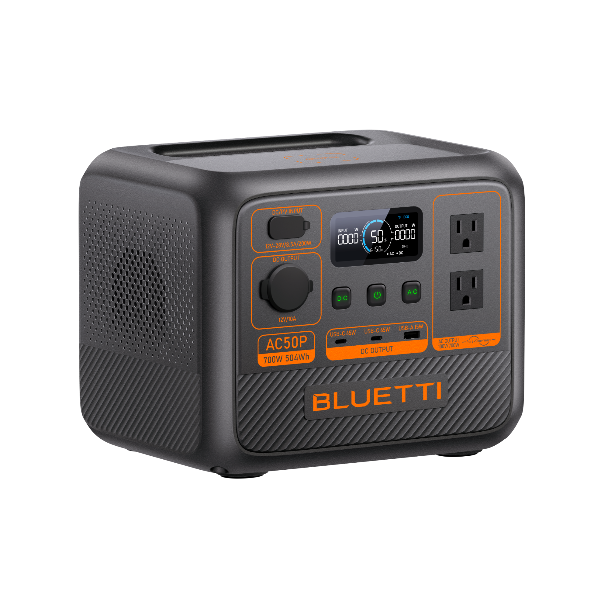 BLUETTI AC50P formas de recarga