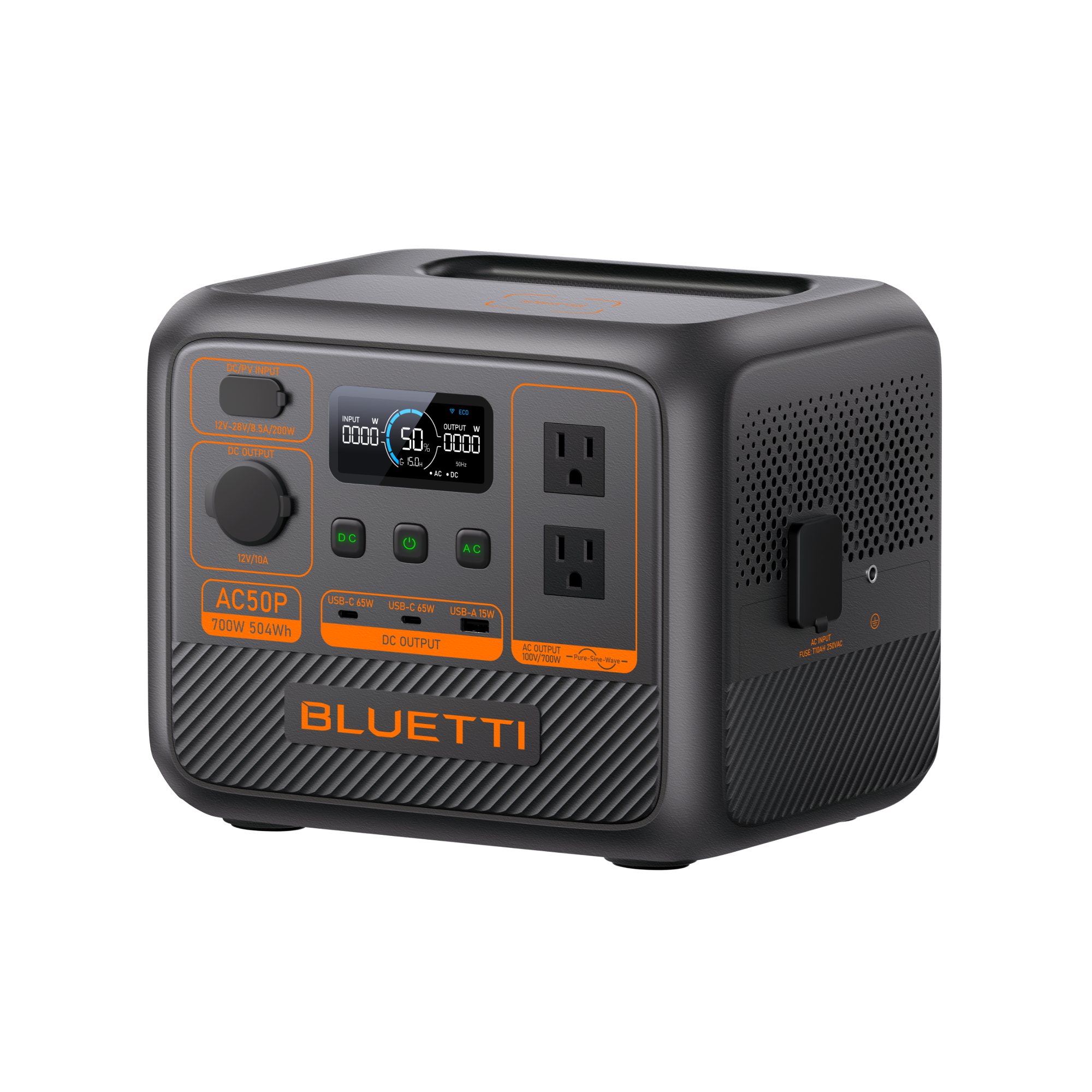 BLUETTI AC50P batería LiFePO4 diseño compacto