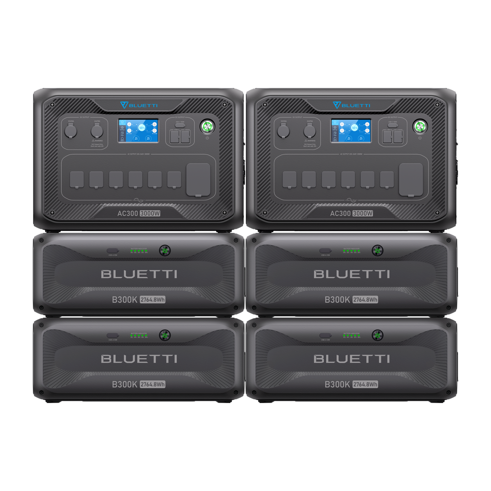 BLUETTI 2*AC300+4*B300K | Home Battery Backup