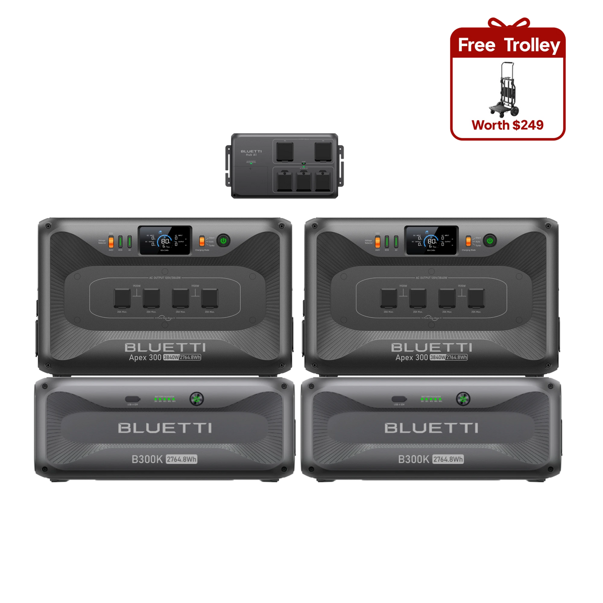 2*Apex 300+2*B300K+Hub A1
