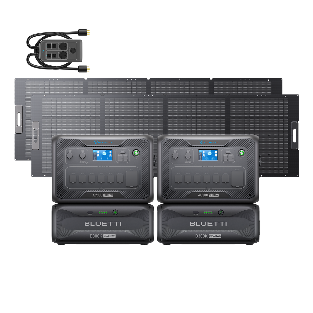 2*AC300+2*B300K+2*350W Solar+P030A