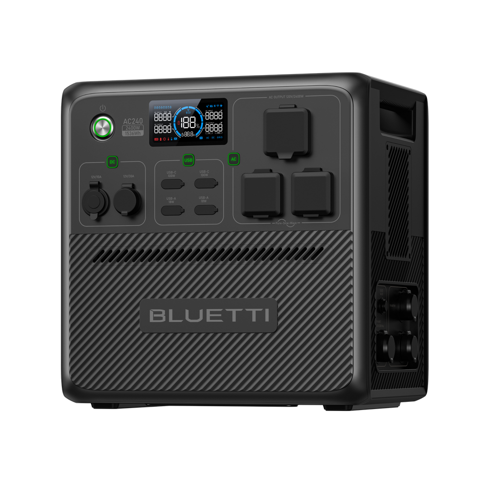 BLUETTI AC240 Solar Generator | 2,400W,1,536Wh