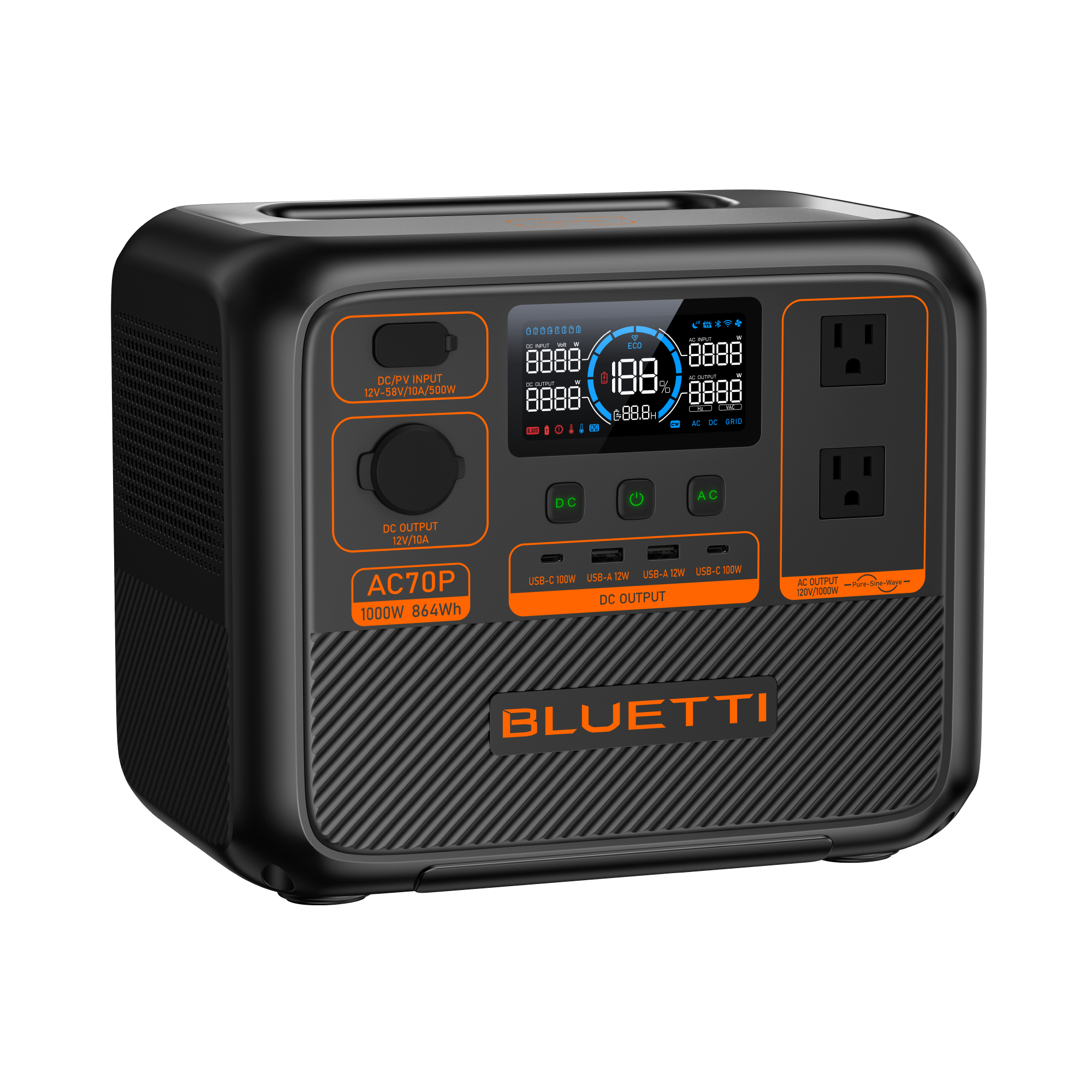 BLUETTI AC70P modo Power Lifting
