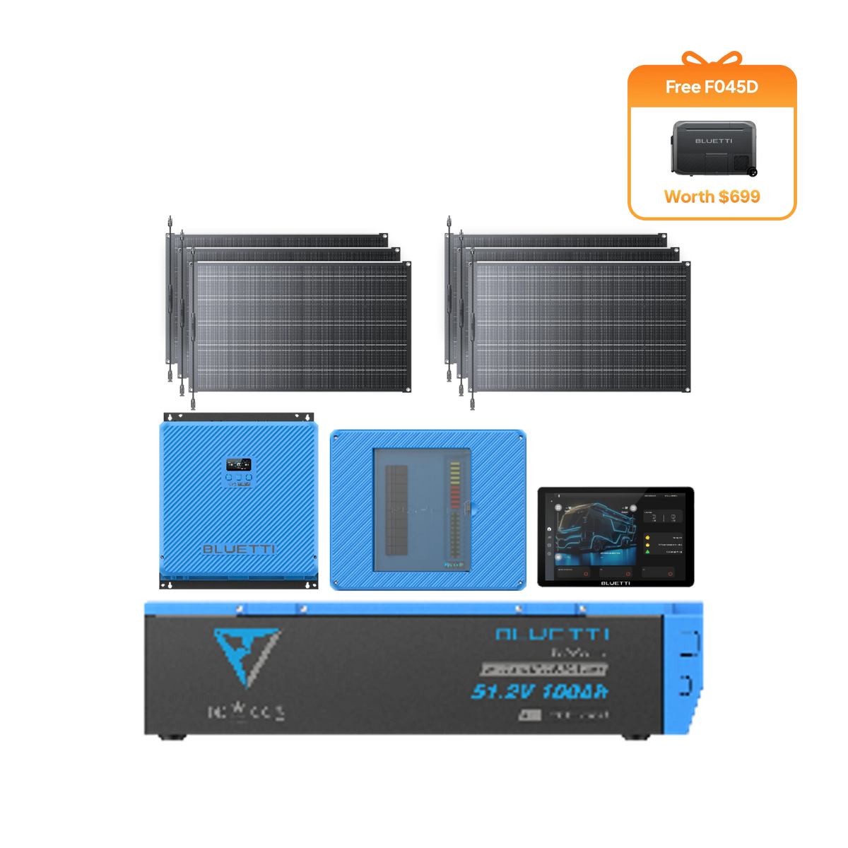 5kWh RV Kit + 3 × 200W