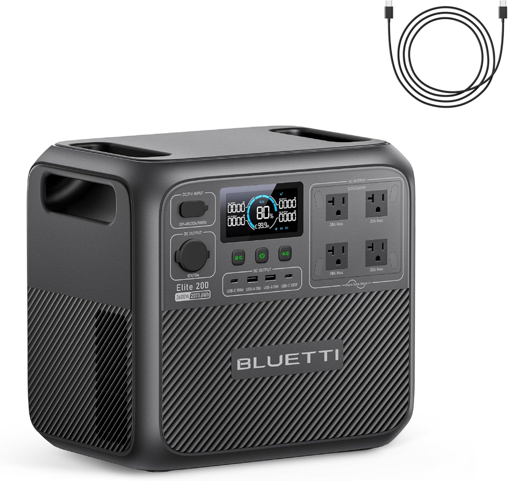 BLUETTI Elite 200 V2 Portable Power Station-A