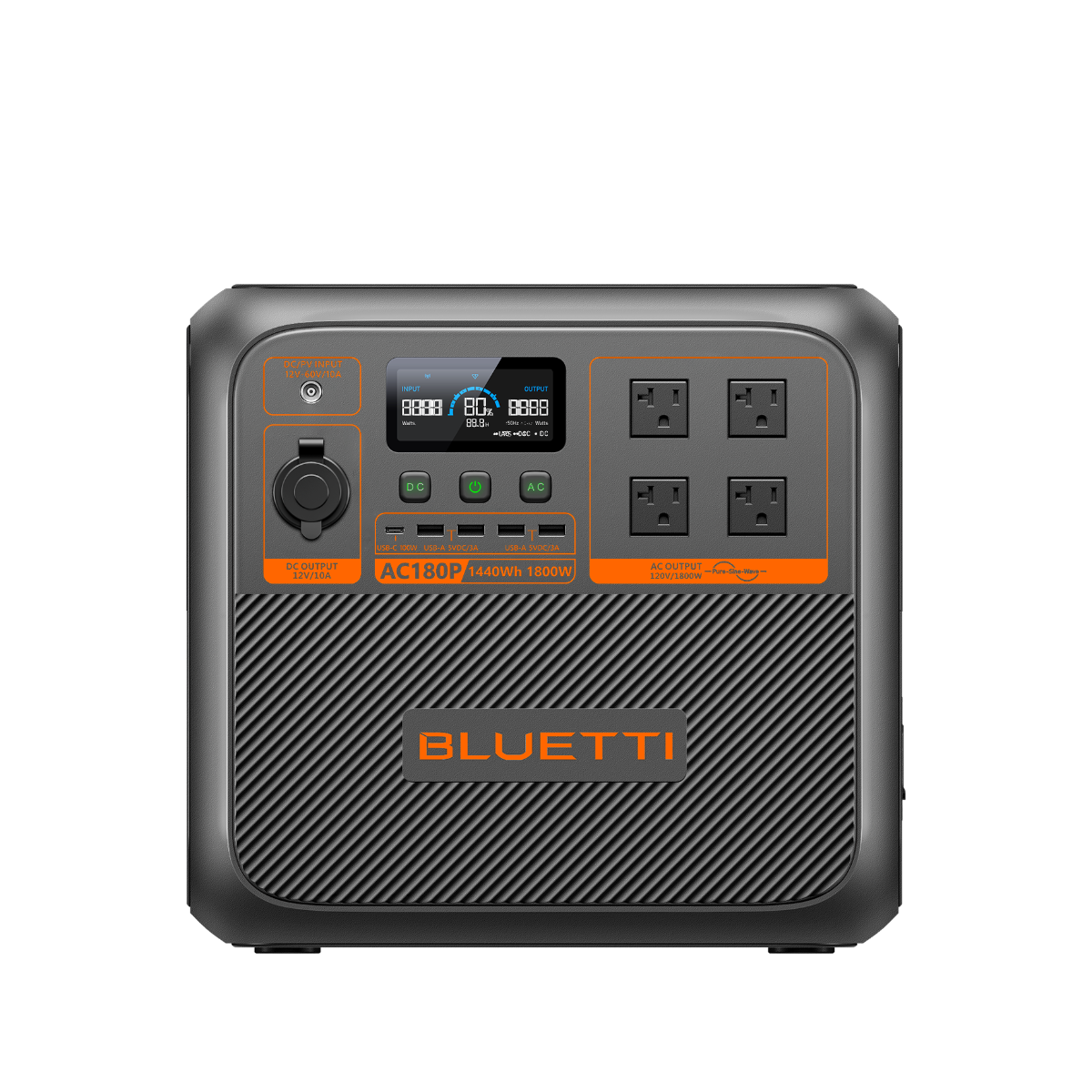 BLUETTI AC180P Portable Power Station | 1,800W 1,440Wh