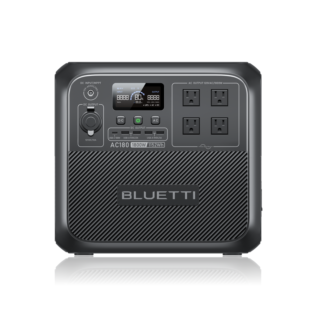 BLUETTI AC180 Solar Portable Power Station | 1,800W 1,152Wh