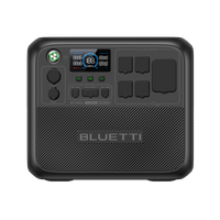BLUETTI AC200L portable power station, 2400W 2048Wh, pure sine wave, with multiple AC, DC, and USB outputs.