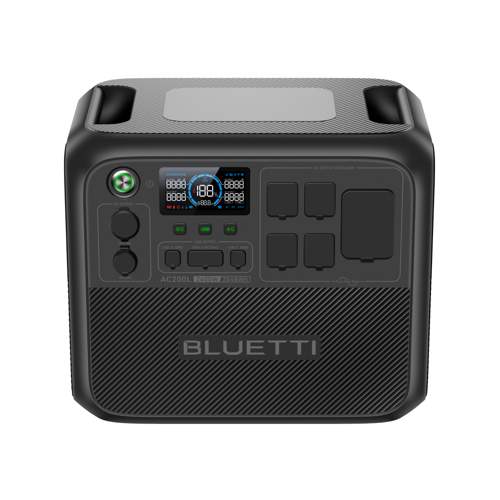 BLUETTI AC200L Solar Generator | 2,400W 2,048Wh