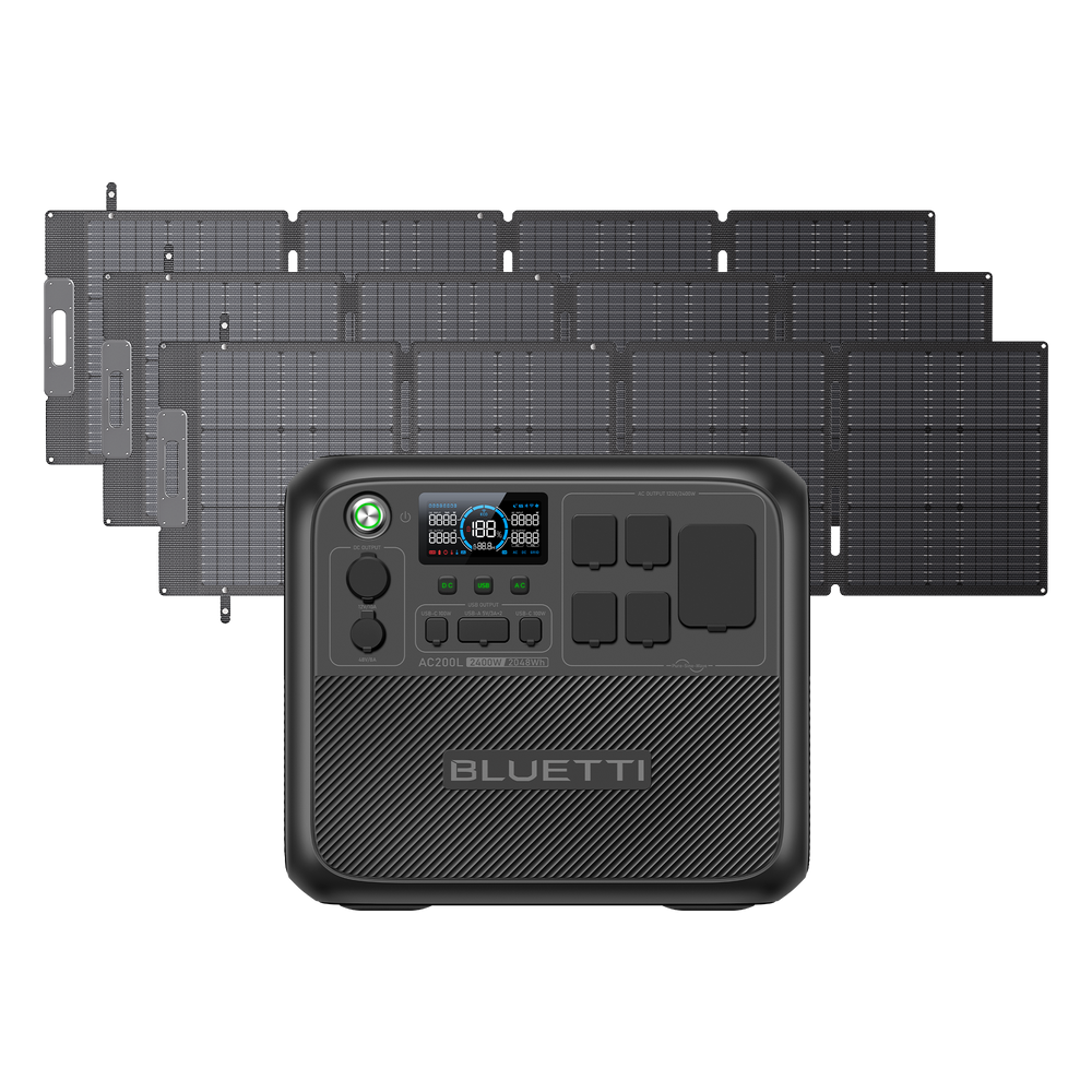 BLUETTI AC200L Solar Generator | 2,400W 2,048Wh