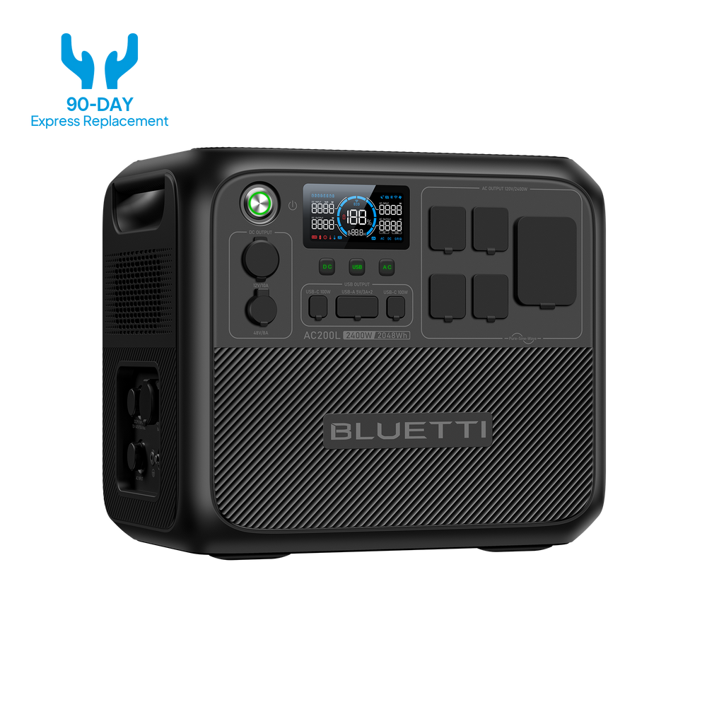 BLUETTI AC200L Solar Generator | 2,400W 2,048Wh