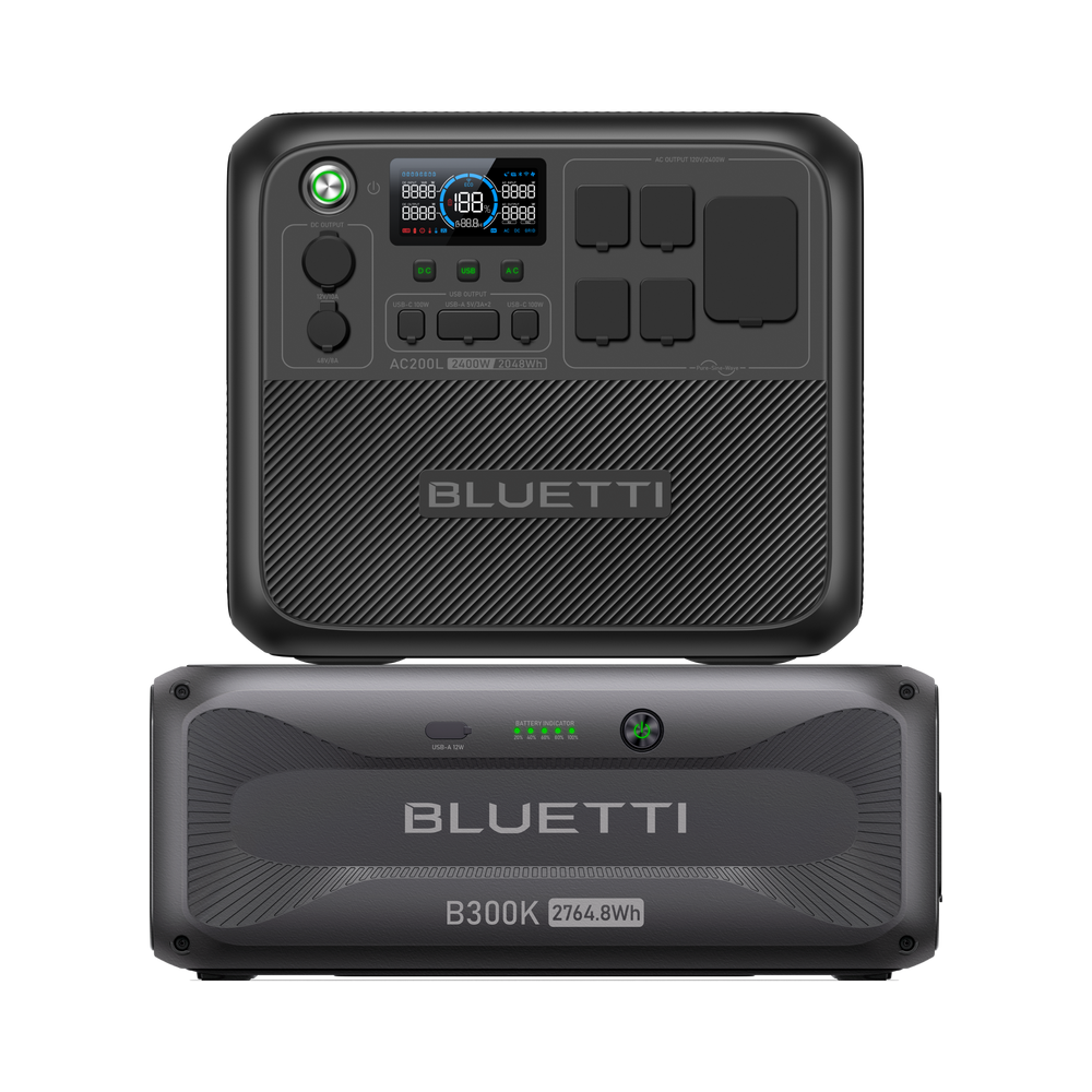 BLUETTI AC200L Solar Generator | 2,400W 2,048Wh