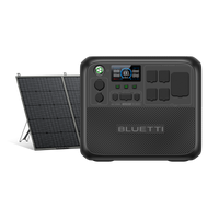 BLUETTI AC200L portable power station and PV420 solar panel for clean energy solutions.