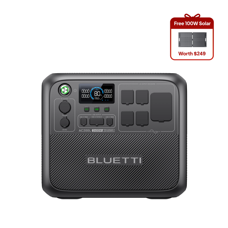 BLUETTI AC200L Portable Power Station  | 2,400W,2,048Wh