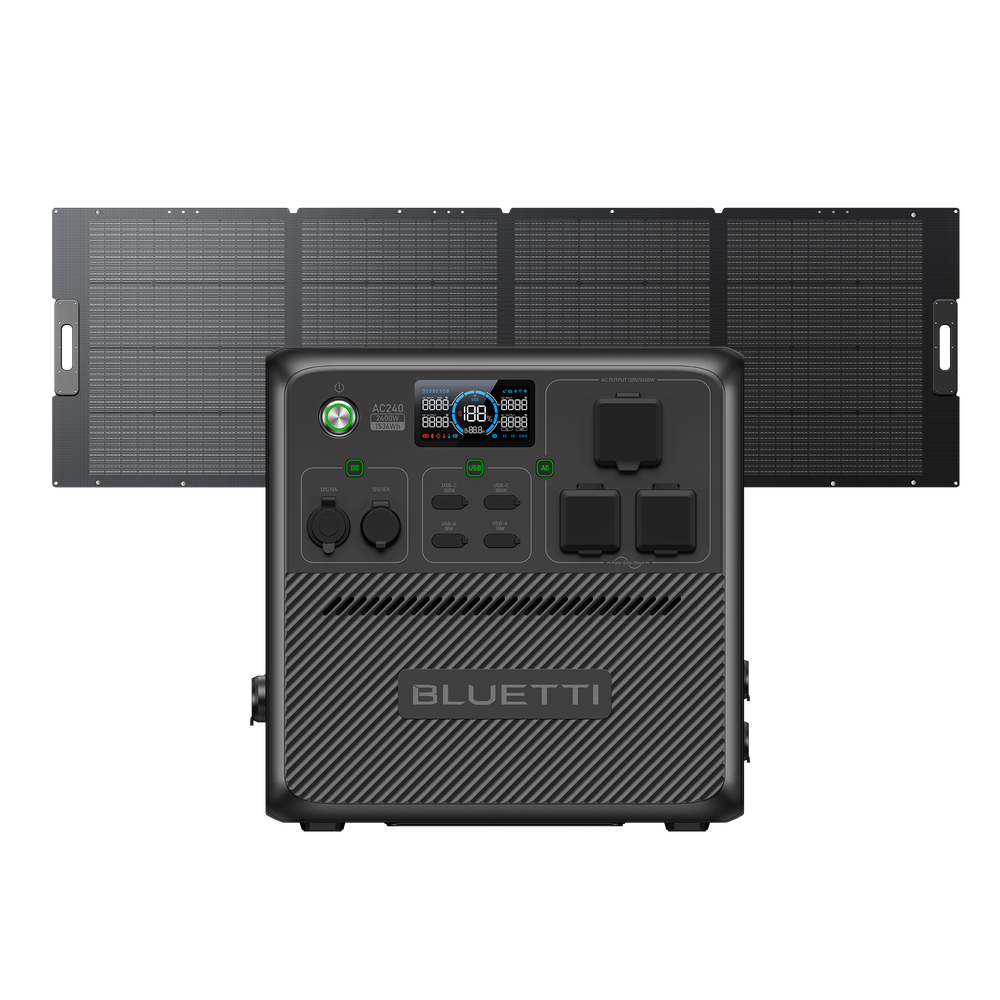 BLUETTI AC240 Solar Generator | 2,400W,1,536Wh