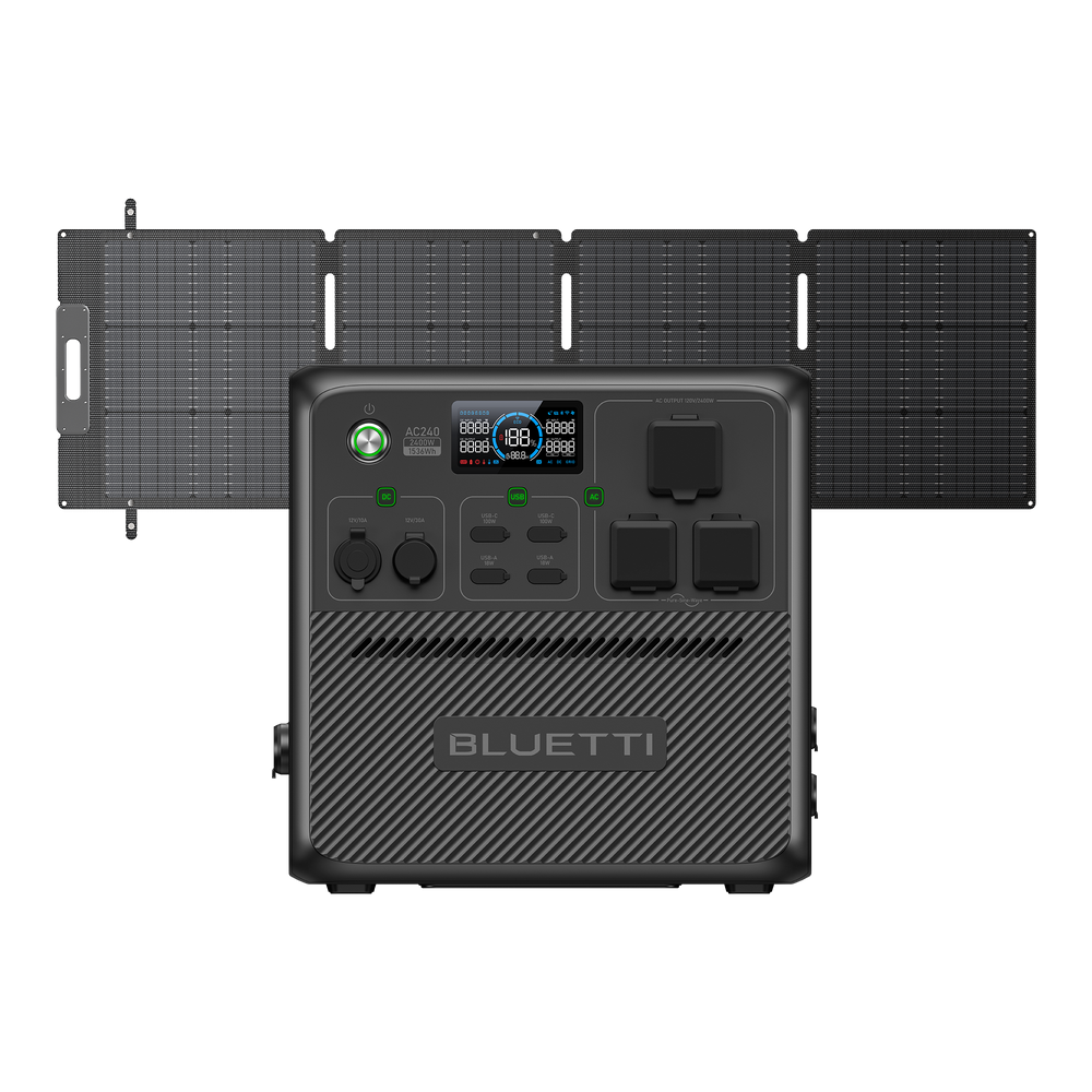 BLUETTI AC240 Solar Generator | 2,400W,1,536Wh