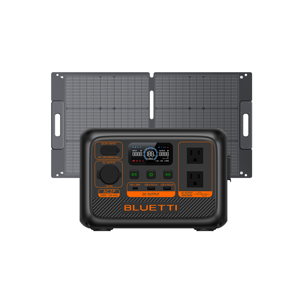 BLUETTI AC2P Portable Power Station | 300W 230.4Wh