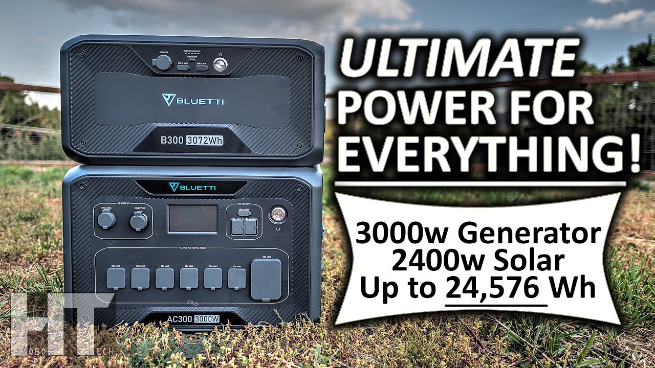 BLUETTI AC300 + 2*B300 | Home Battery Backup Grid-tied System