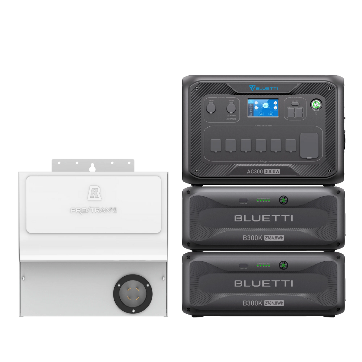 BLUETTI AC300+2*B300K+Home integration Kit (120V) | Home Battery Backup