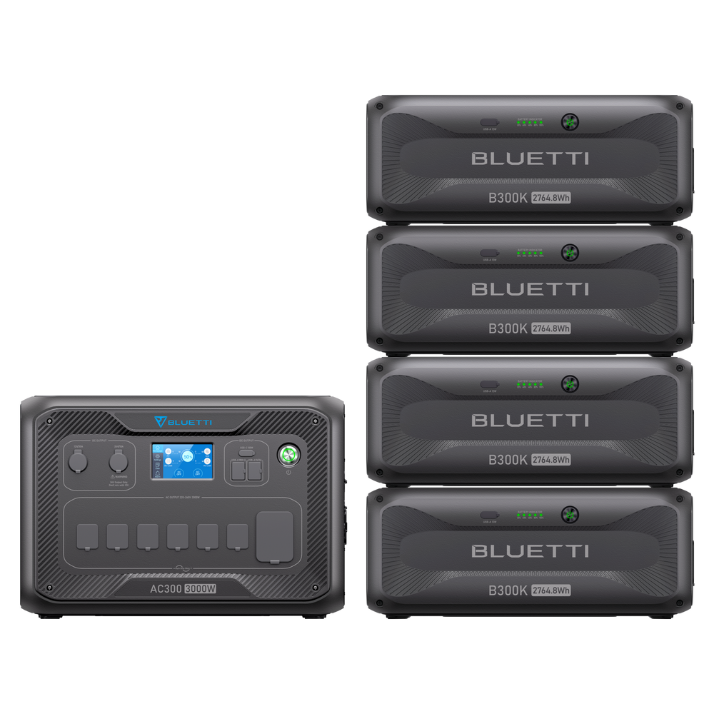 BLUETTI AC300+4*B300K | Home Battery Backup