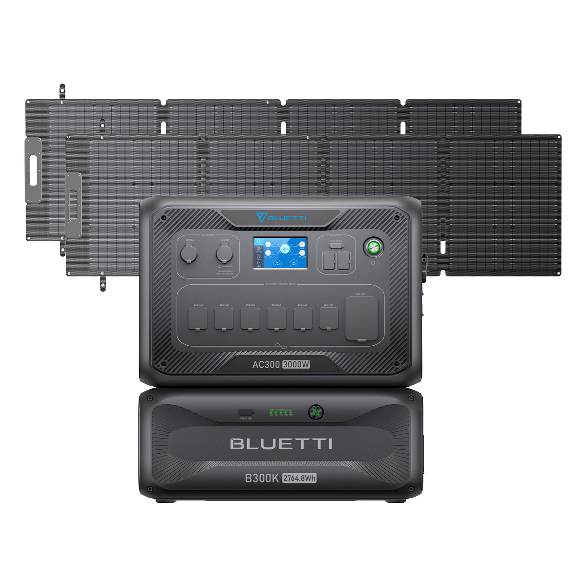 AC300+B300K+2*200W | Solar Generator