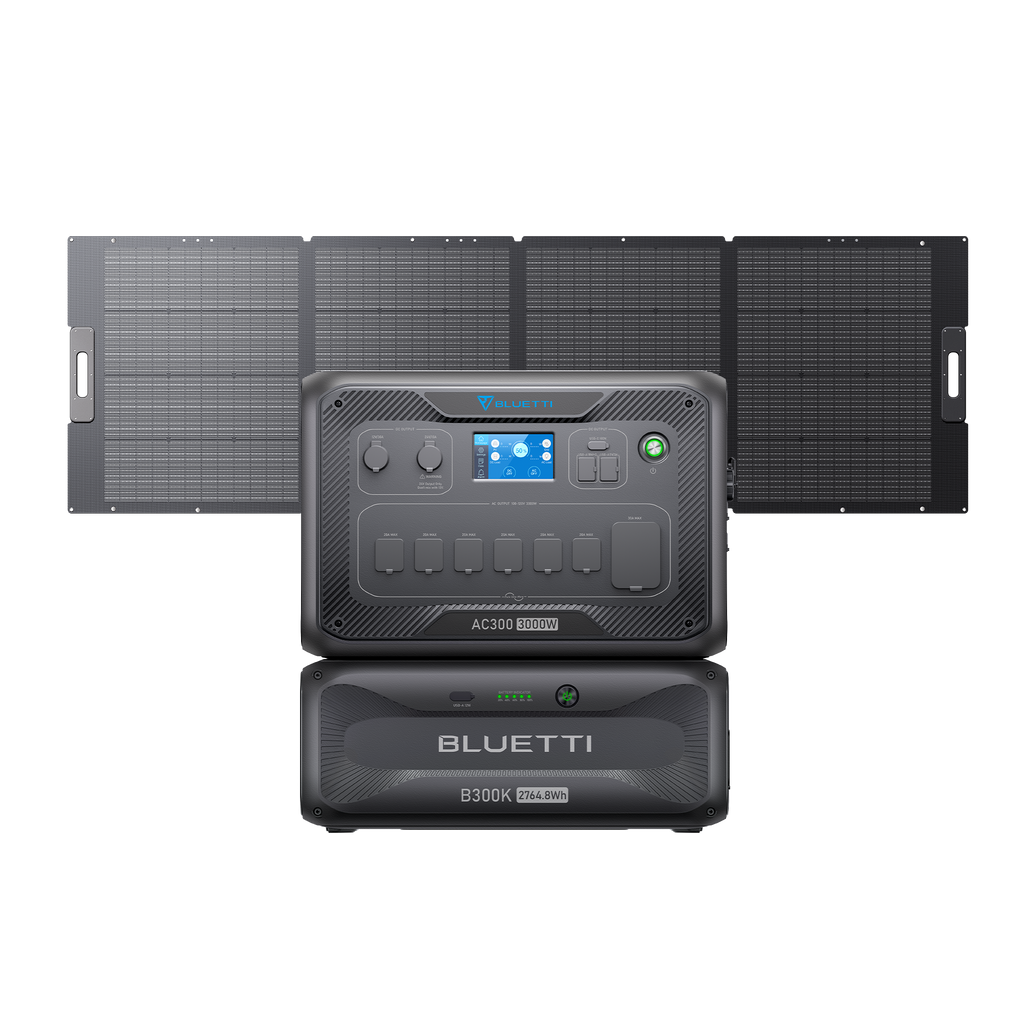 AC300+B300K+350W | Solar Generator
