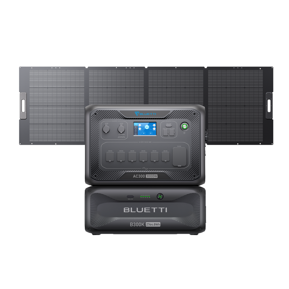 AC300+B300K+350W | Solar Generator