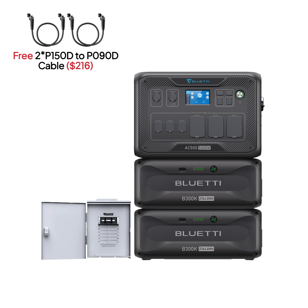 BLUETTI AC500+2*B300K | Solar Generator