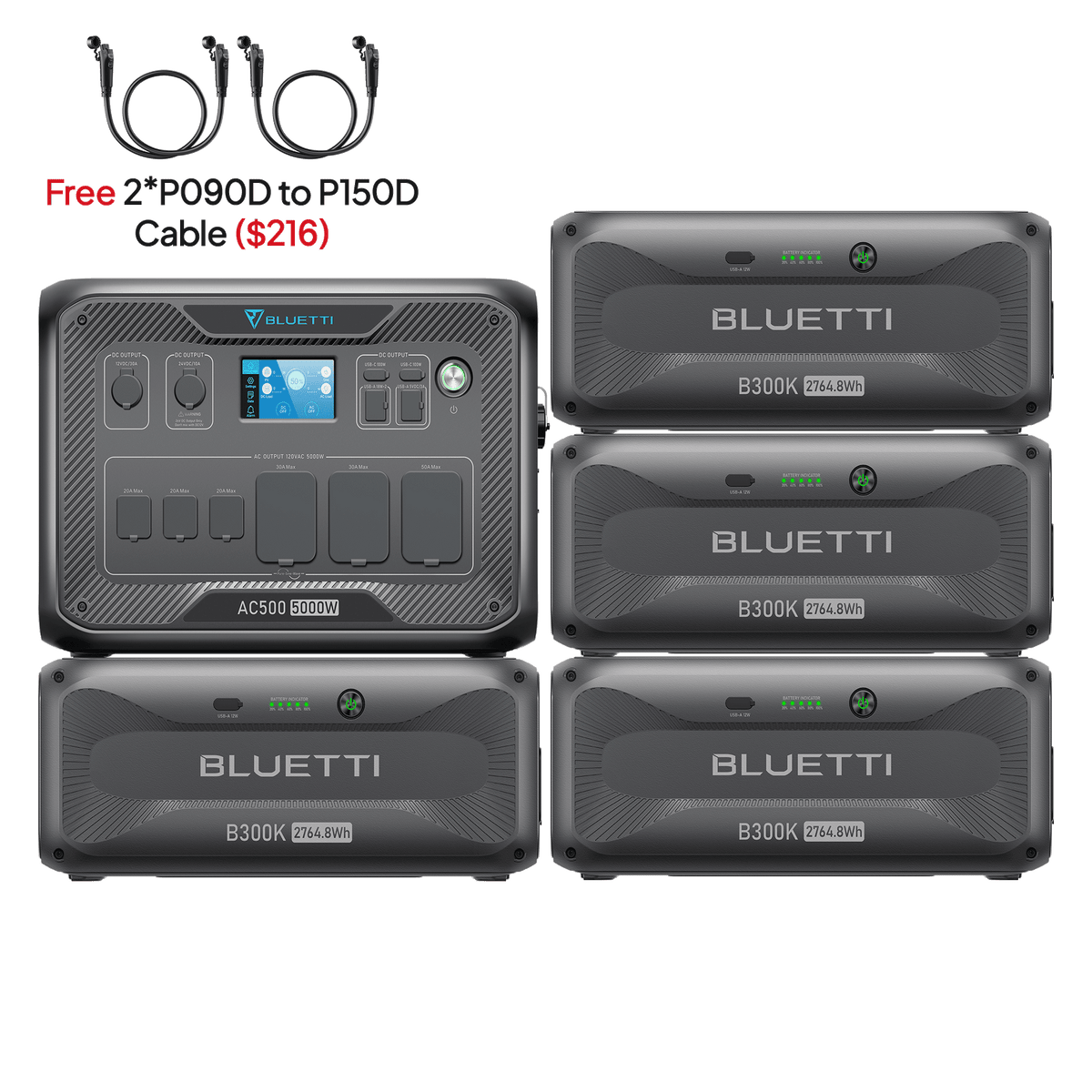 BLUETTI AC500+4*B300K | Home Battery Backup