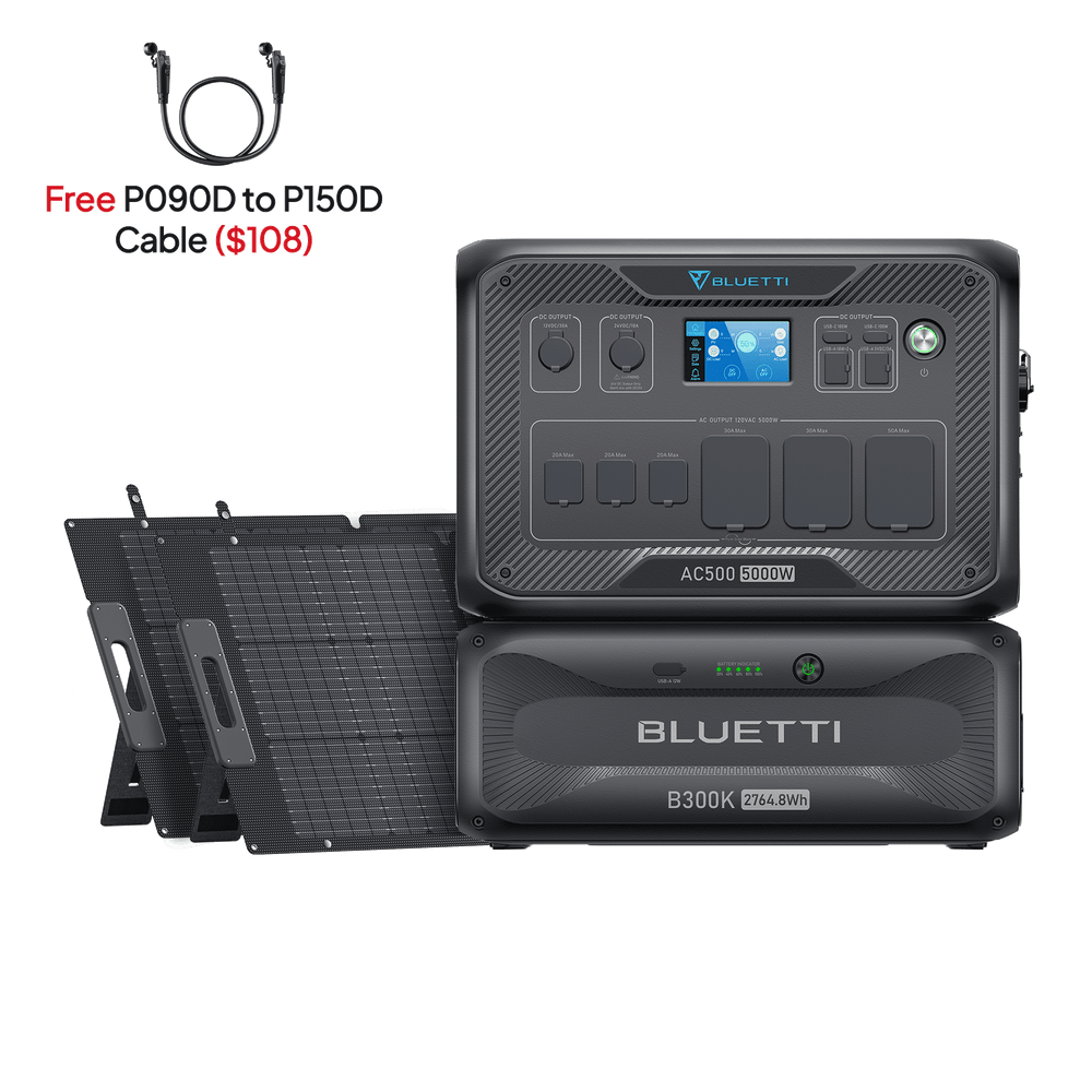 AC500+B300K+2*200W | Solar Generator