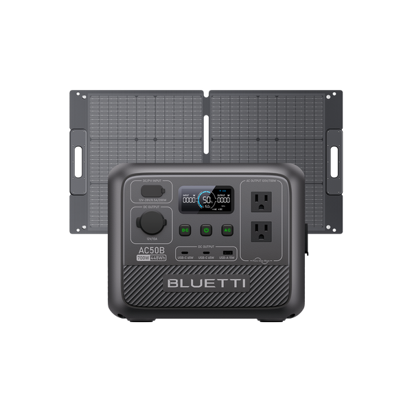 BLUETTI AC50B ポータブル電源 700W AC50B_SP100L_8a80cfbe-fd5b-