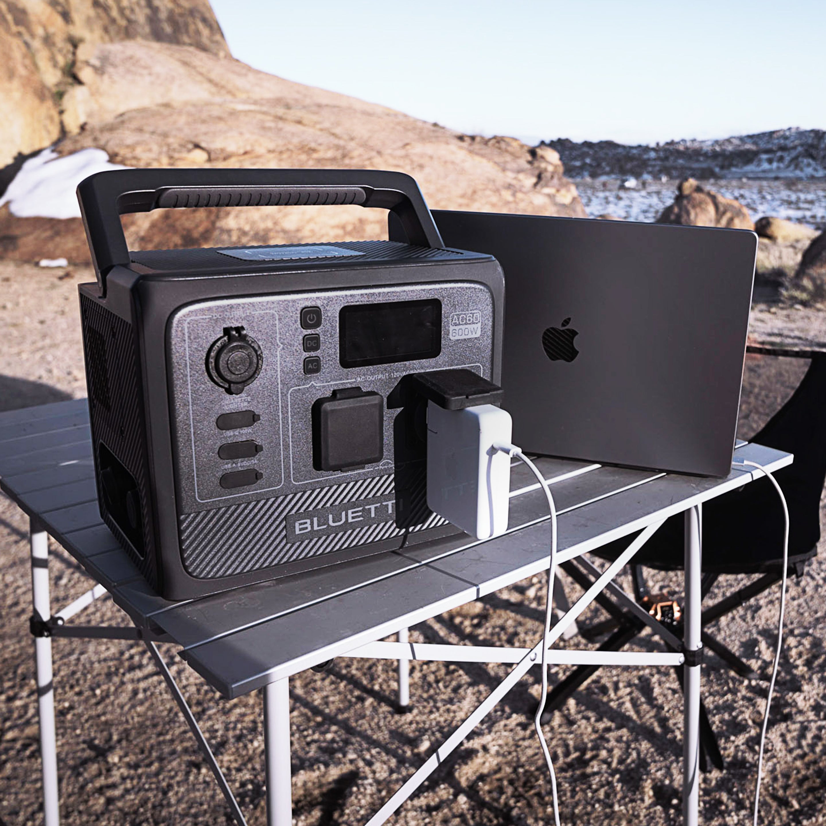 BLUETTI AC60 Portable Power Station For Camping| 600W 403Wh, 4