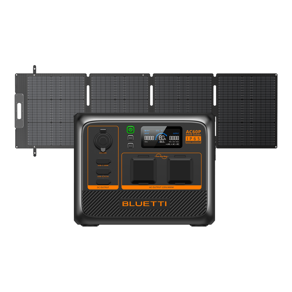 BLUETTI AC60P Portable Power Station | 600W 504Wh