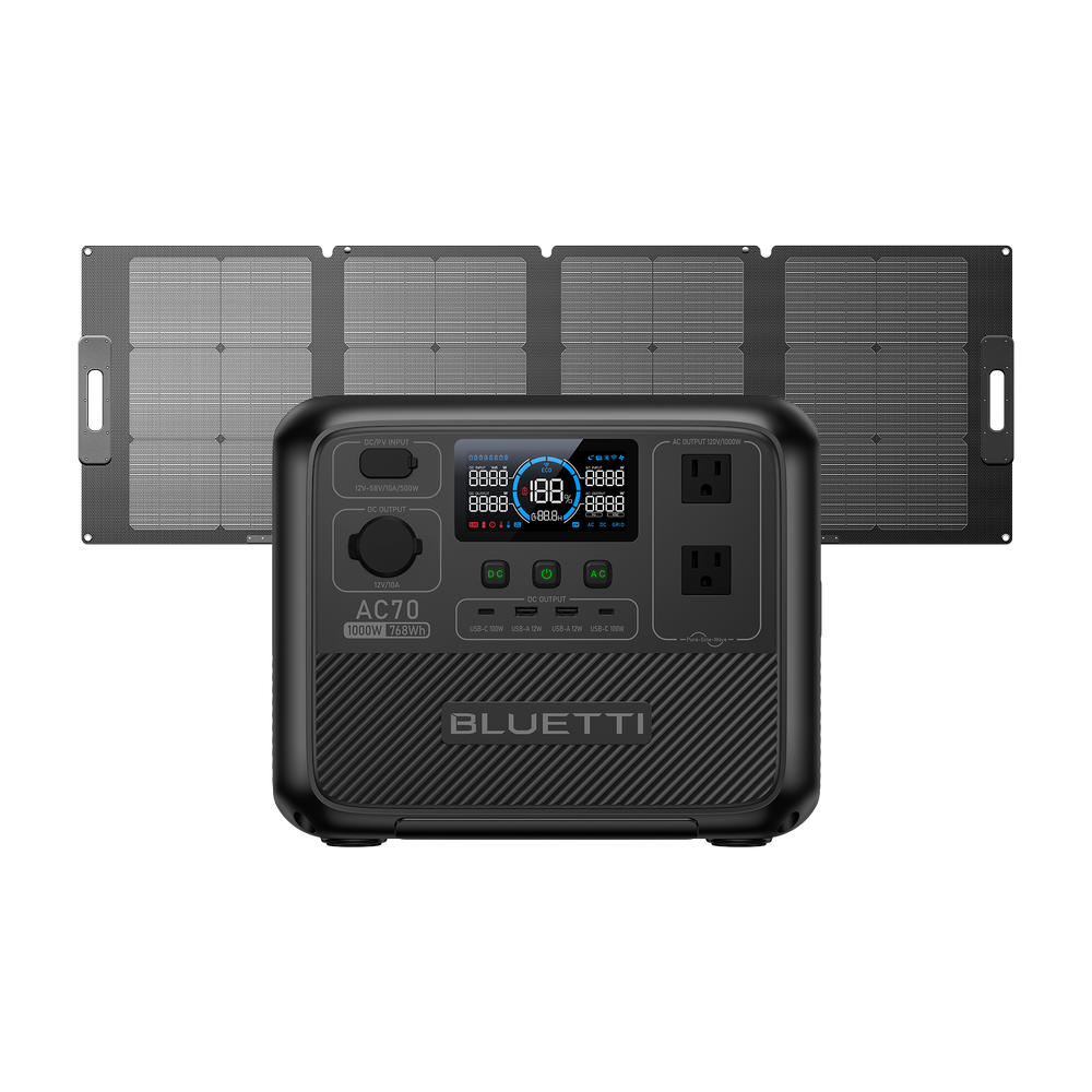BLUETTI AC70 Portable Power Station | 1,000W 768Wh