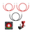 BLUETTI battery wiring pack: disconnect switch, red/black cables, terminal cover.