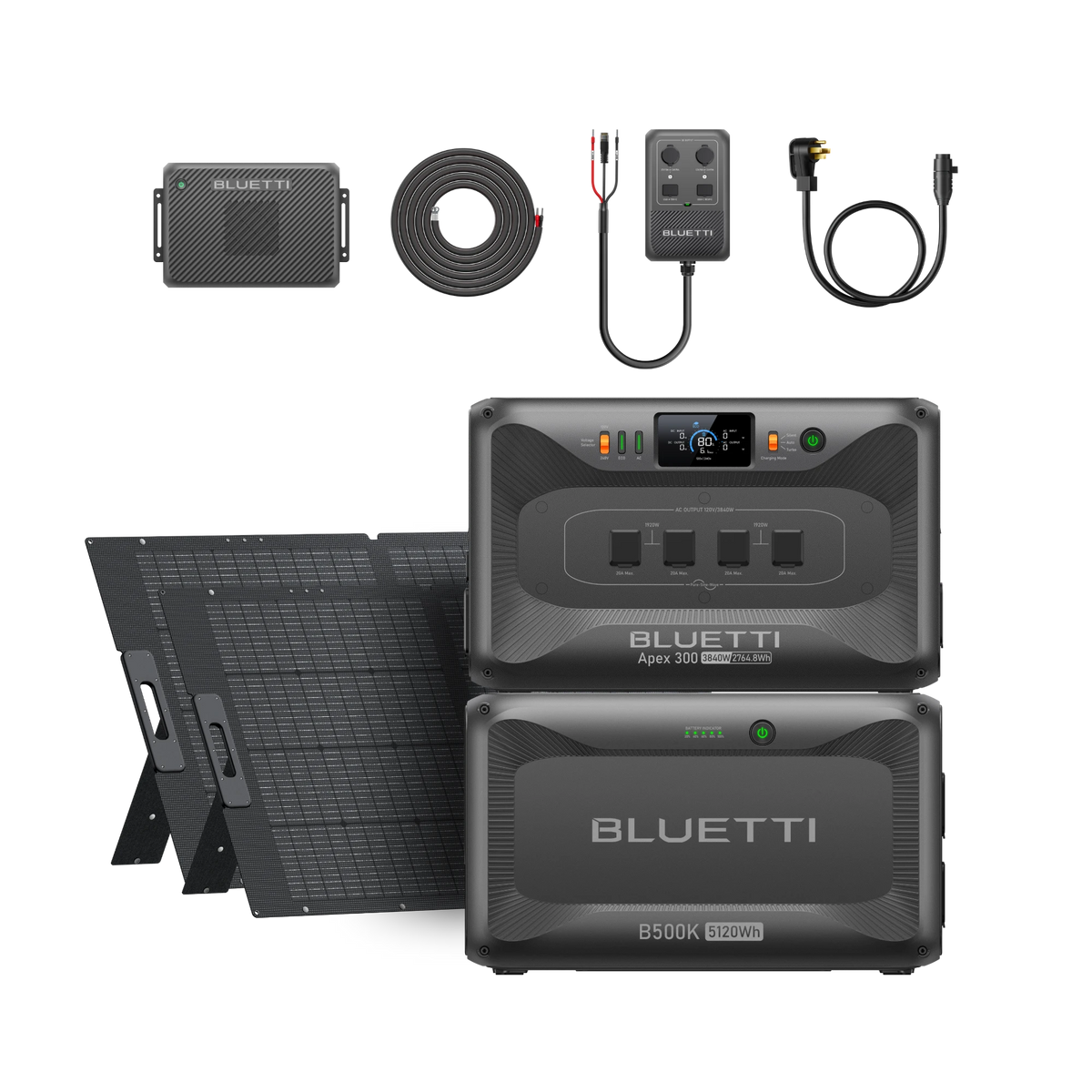 Apex 300 + B500K + Charger 2 + DC Hub + 2 × 350W + 50A Cable
