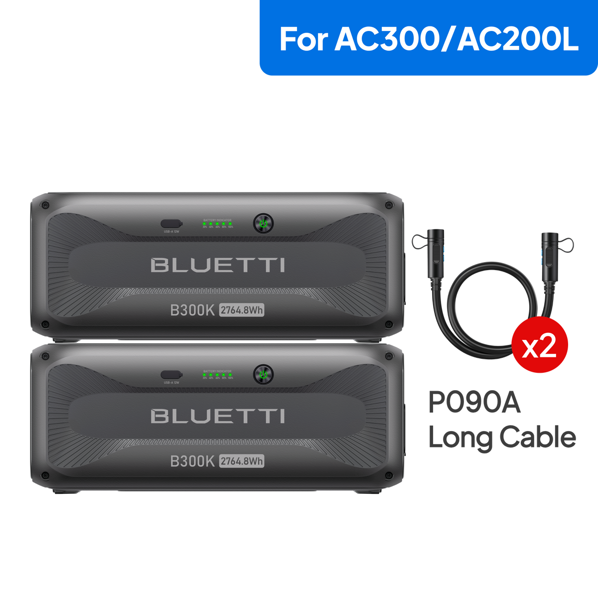 2*B300K for AC200L/AC300