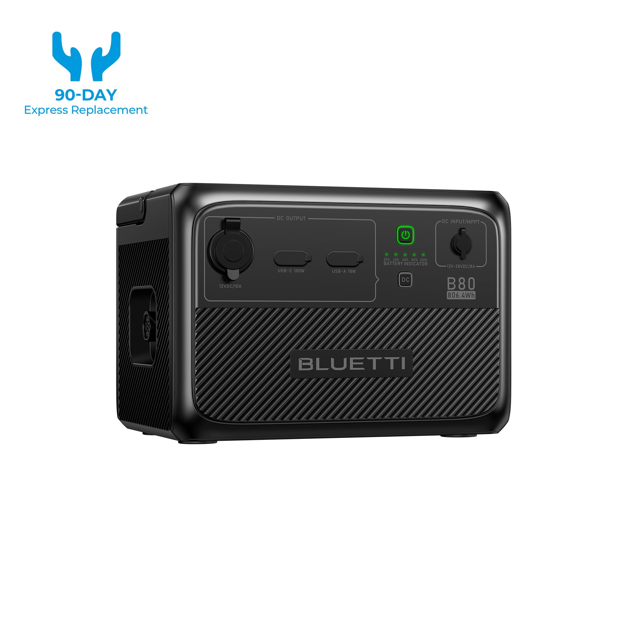 BLUETTI B80 Expansion Battery | 806Wh | 12-Volt Rechargeable