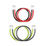 BLUETTI power cables with connectors: red, black, and green/yellow ground wires.