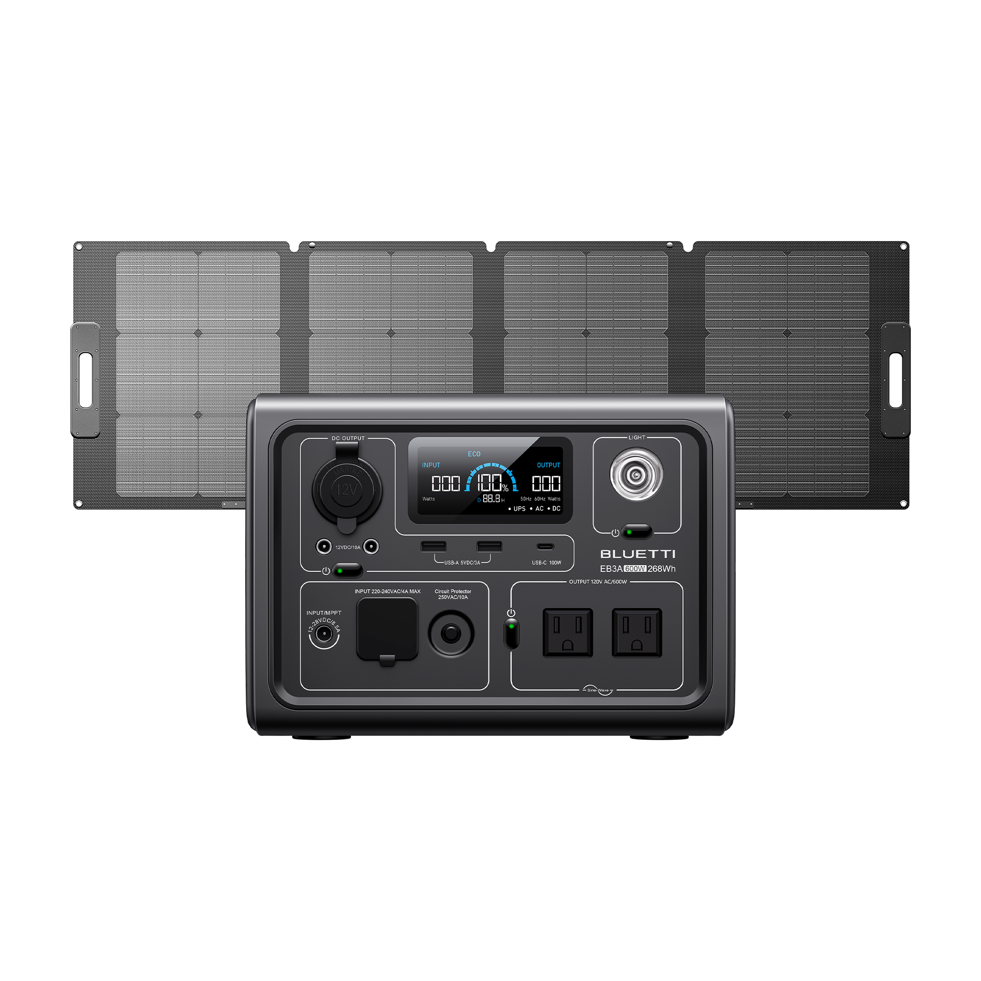 BLUETTI ポータブル電源 EB3A 268Wh アウトドア キャンプ 公式通販 