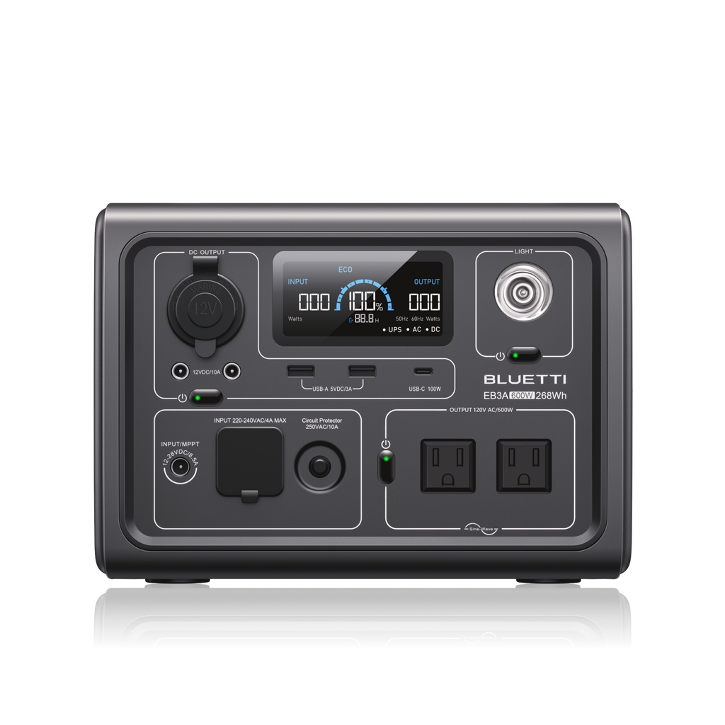 BLUETTI EB3A Portable Power Station | 600W 268Wh