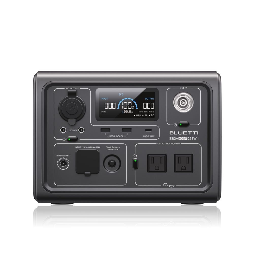 BLUETTI EB3A Portable Power Station | 600W 268Wh