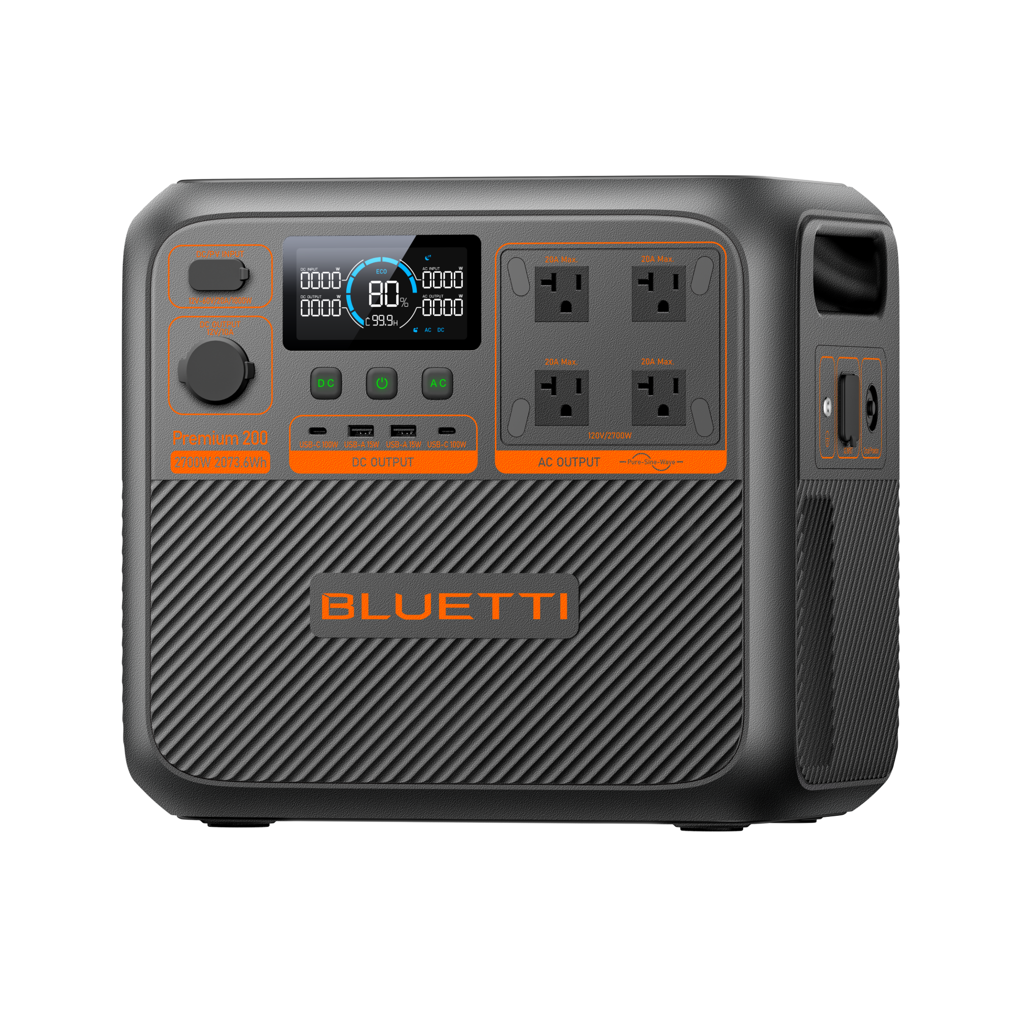 BLUETTI Premium 200 V2 diseño compacto