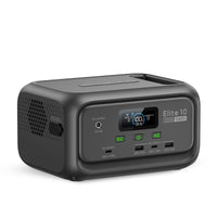 BLUETTI Elite 10 Portable Power Station (200W, 128Wh) with LCD display and output ports.